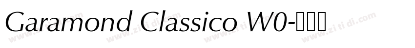 Garamond Classico W0字体转换 Garamond Classico W0字体转换